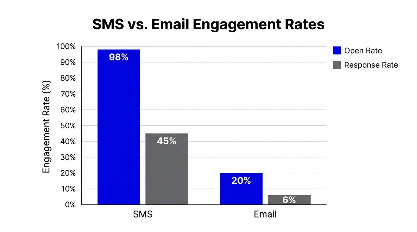 SMS vs. Email Engagement Rates